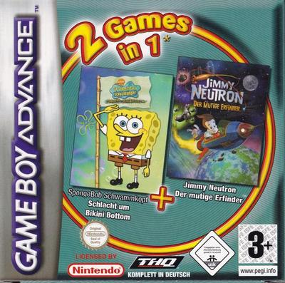 2 Games in 1:Jimmy Neutron: der mutige Erfinder/Spongebob Schwammkopf: Schlacht um Bikini Bottom