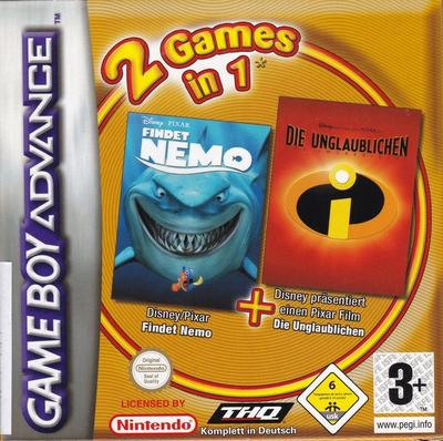 2Games in 1: Findet Nemo+Die Unglaublichen