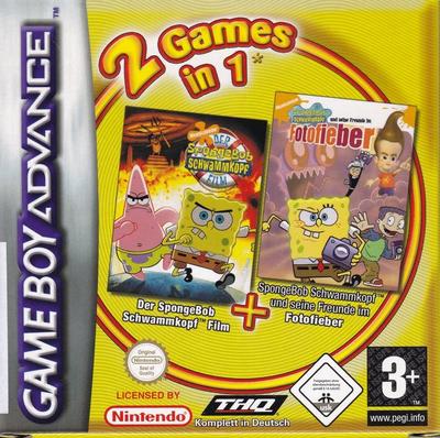 2Games in:Sponge Bob Schwammkopf:Der Film+Spoge Bob Schwammkopf und seine Freunde:Fotofieber